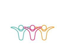 Community, network and social icon design template