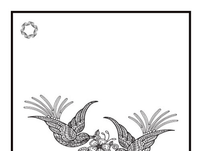 6 Bird Coloring Book Pages KDP Interior.