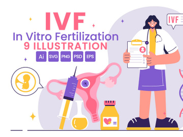 9 IVF or In Vitro Fertilization Illustration preview picture