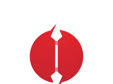 ninja weapons vector logo preview picture