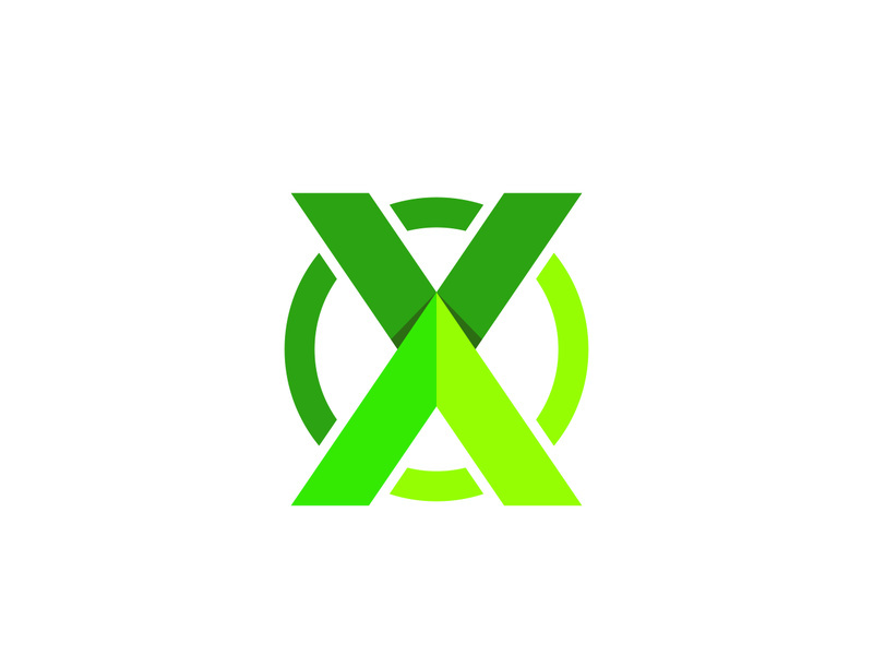 X Letter Logo Template vector icon