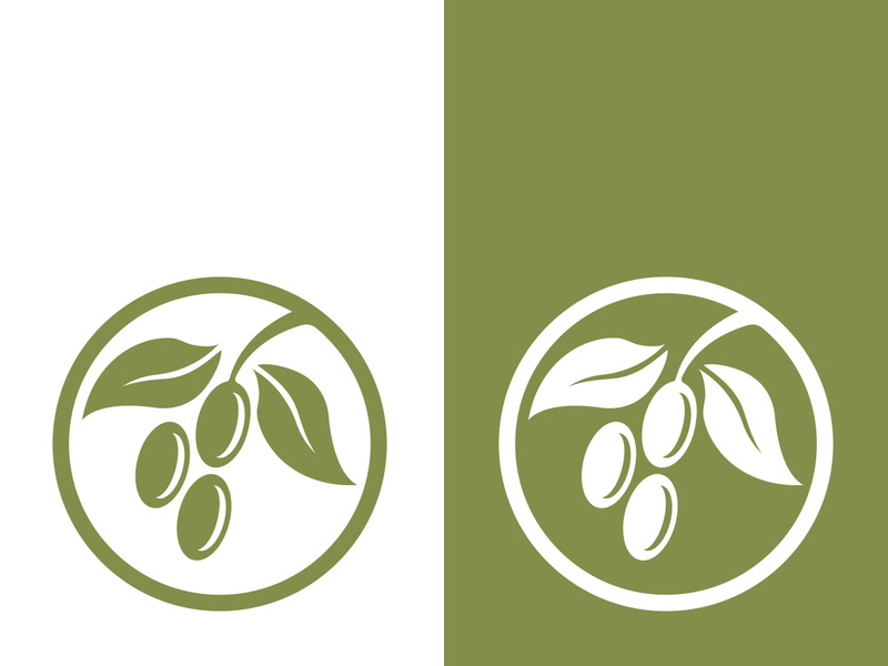olive icon vector illustration design template