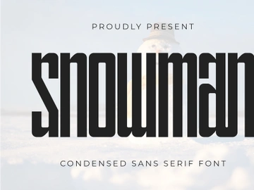 Snowman - Condensed Sans Serif preview picture