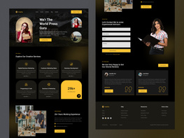 Creative Design agency website templates preview picture