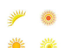 Sun vector illustration icon logo template design