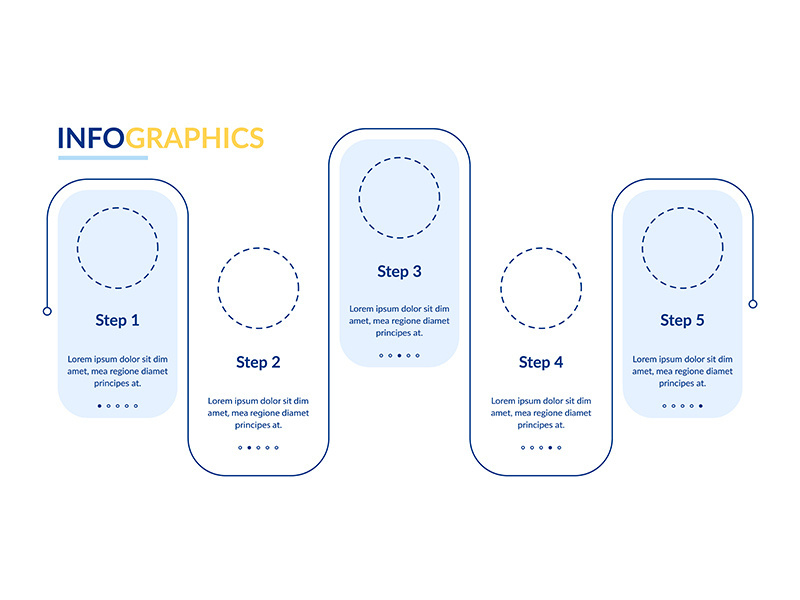 Blank white vector infographic template