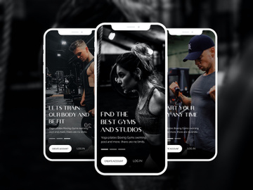 Gym Onboarding App Design preview picture