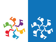 Community, network and social icon design template