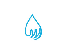 Water drop Logo Template vector