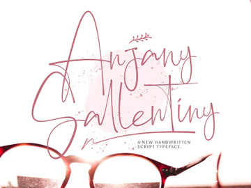 Anjany Sallentiny - Handwritten Font preview picture