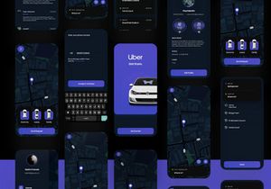 Uber App - Free XD Template