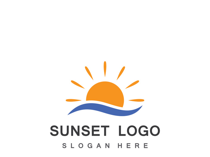 Creative and unique sun logo design.