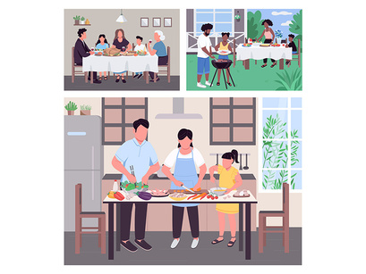 Family illustrations bundle