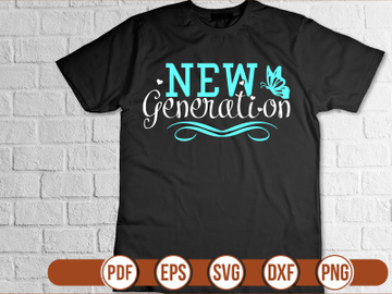 new generation t shirt Design preview picture