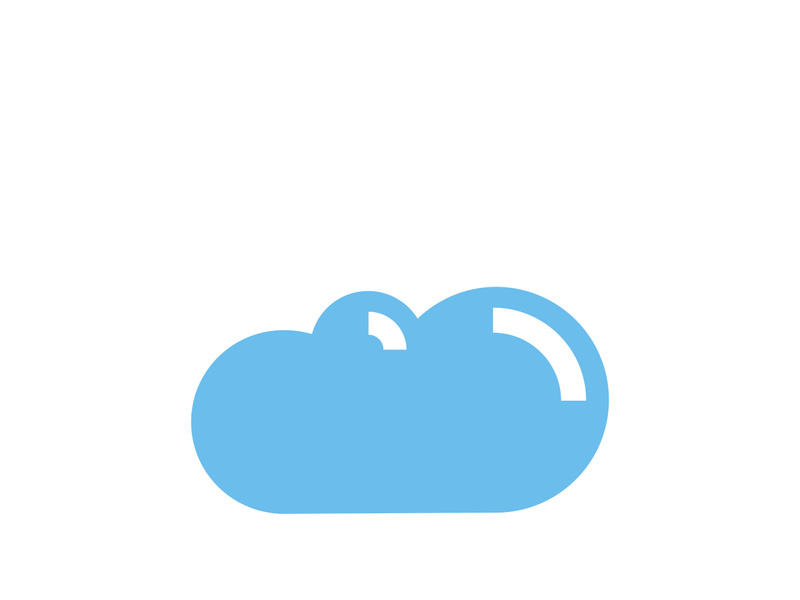 cloud vector  logo template design vector