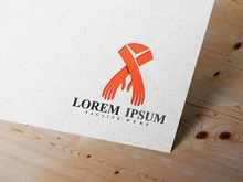 Hand care Love Logo vector