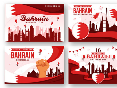 13 Bahrain National Day Illustration