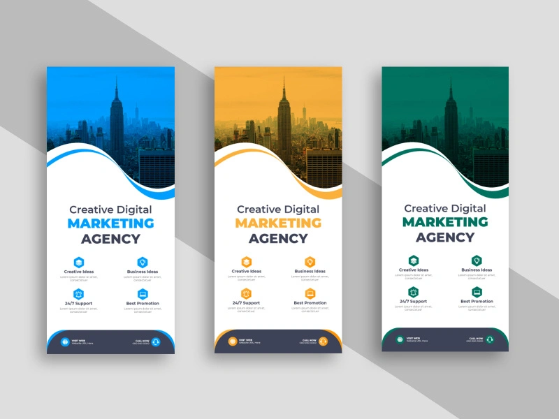 Digital Marketing Agency DL Flyer or Rack Card Ver-3