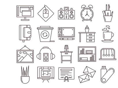 Workspace Vector Icon Pack