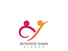 Family Love care  logo Vector icon illustration design