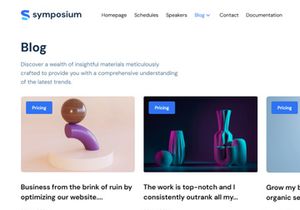 Symposium Free NextJs Website Template