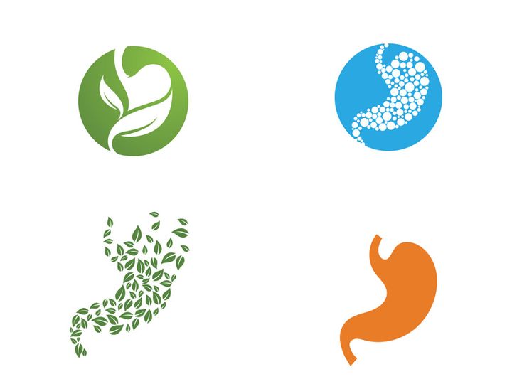 Stomach care icon designs concept illustration