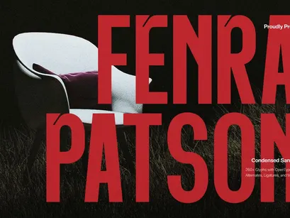 Fenra Patson | Condensed Sans Serif