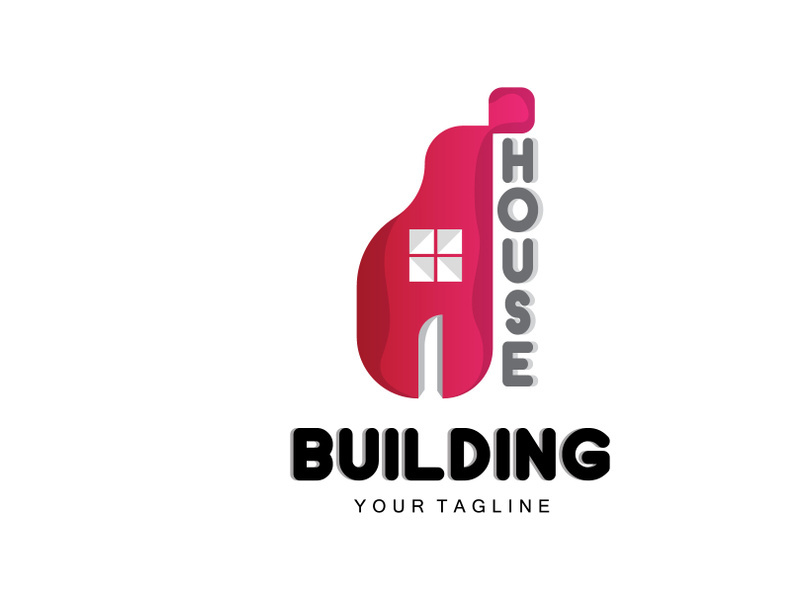 Home Design Logo, Building Logo, Property And Construction Company Icon