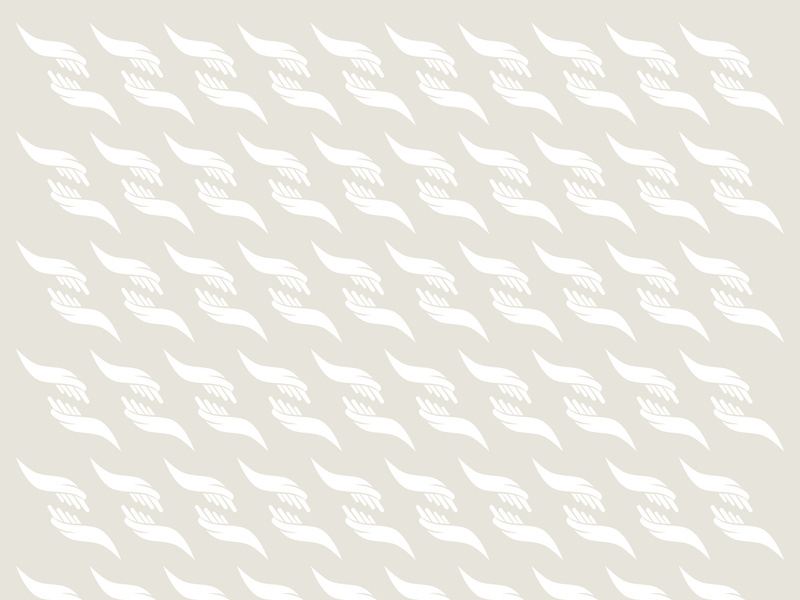 Seamless pattern hand care vector