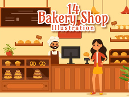 14 Bakery Store Illustration preview picture