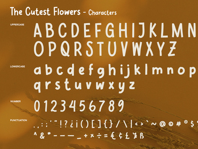 Cutest Flowers - Display Font