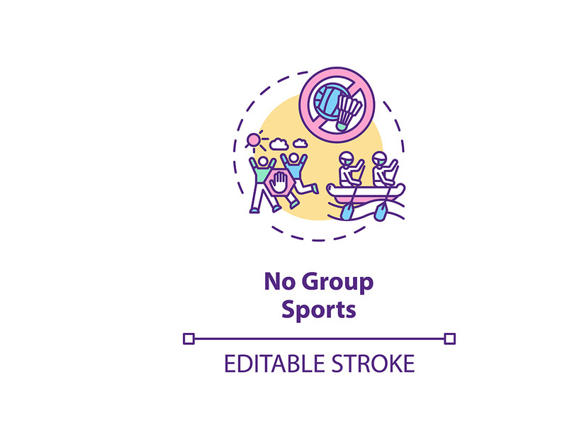 No group sports concept icon