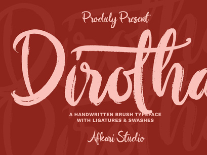 Dirotha - Handwritten Brush Font