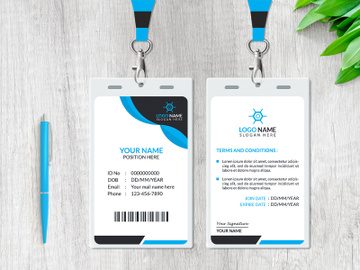 Modern ID Card Design Template preview picture