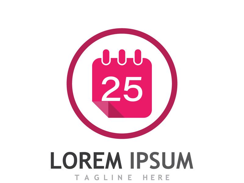 Calendar logo design.