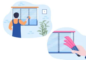 7 Mini Blinds Service Illustration