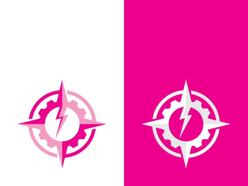Compass logo template vector icon illustration design