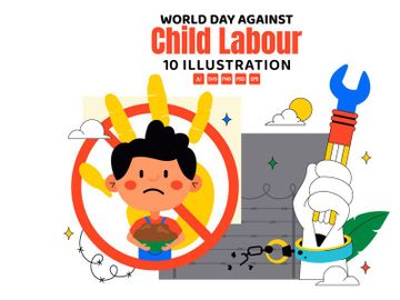 10 World Day Against Child Labour Illustration preview picture