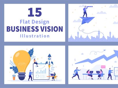 15 Business Vision And Target Illustration
