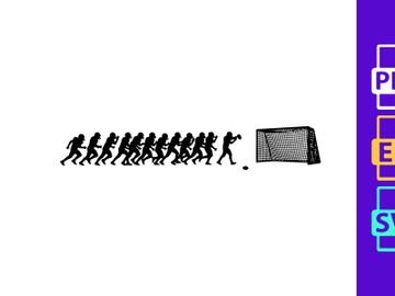 Evolution of humans reading from left to right in a historical sequence preview picture