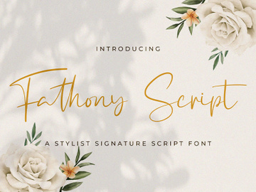 Fathony Script - Handwritten Font preview picture