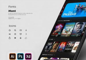 Netflix app | UI REDESIGN  | Freebie