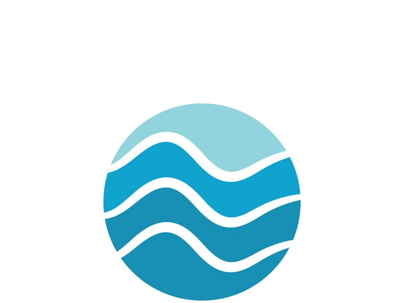 Water wave icon vector illustration design logo