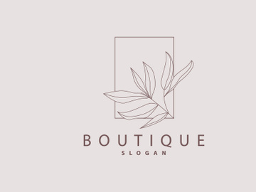 Leaf Line Logo, Beautiful Hand Drawn Design preview picture