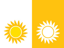 Sun vector illustration icon logo template design