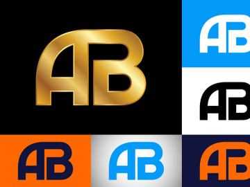 Initial Letter A B Logo Design Vector Template. Graphic Alphabet Symbol For Corporate Business Identity preview picture