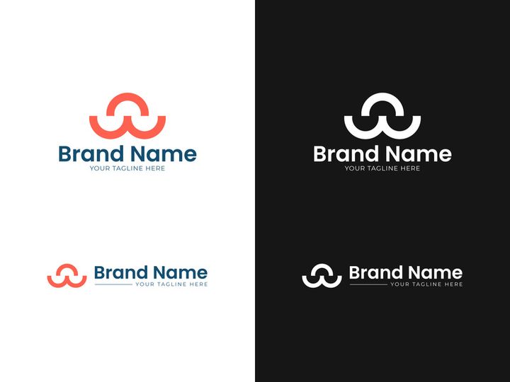 Letter WC Connect Logo Design