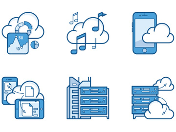 Cloud Services Icons preview picture