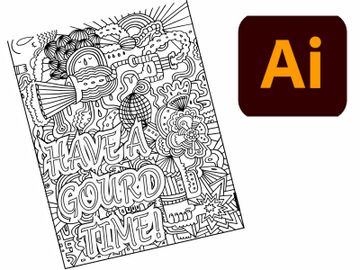 Halloween Coloring Book Page 23 preview picture