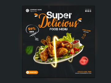 Food Social Media Post Design preview picture